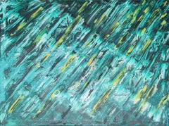 The Future of Time, Abstract Expressionist Oil Painting by Stefan Vladescu