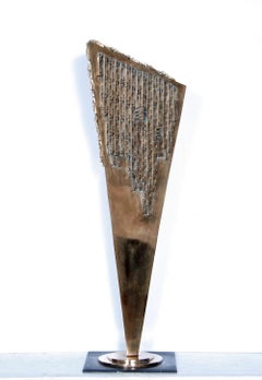 Caja de Pandora, Escultura de bronce pulido, por Stefan Vladescu 1993