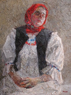 Girl in Red Kerchief