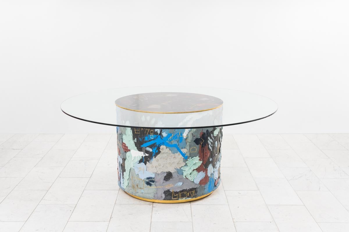 Contemporary Stefan Rurak, Concrete and Steel Dining Table No. 2, USA