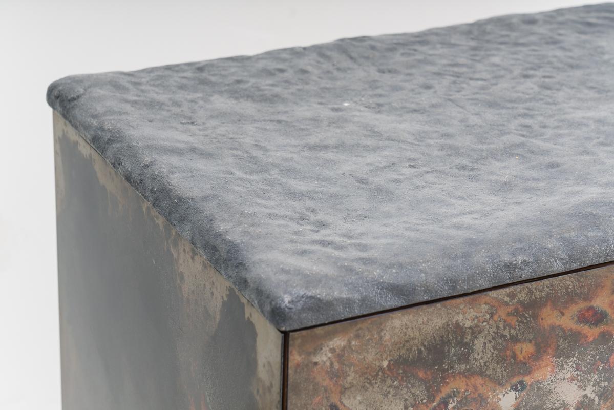 Patinated Stefan Rurak, Drawn Console II, USA For Sale