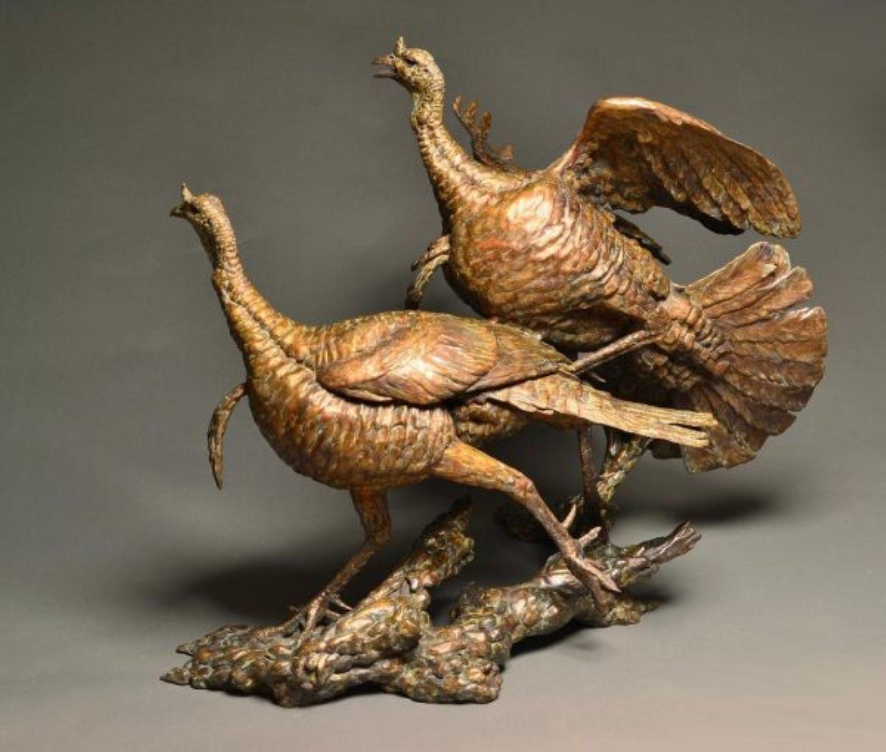 Stefan Savides Figurative Sculpture - Double Shot of Wild Turkey