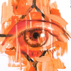 "Le braci fissano 1", Pittura a olio