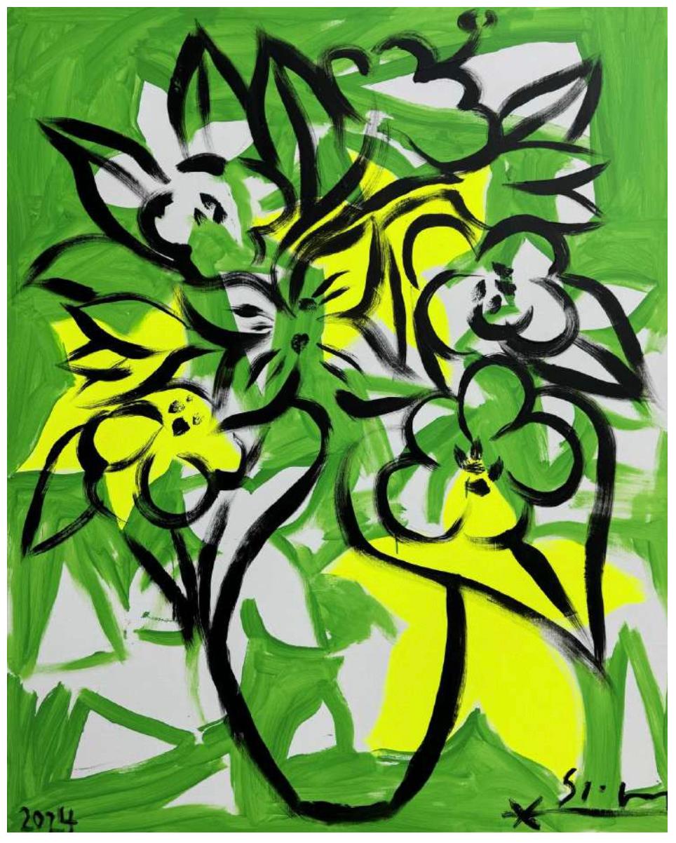 A. Winter Blumenstrauss - Painting di Stefan Szczesny