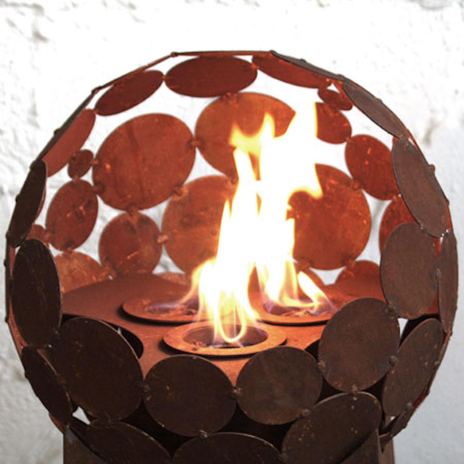 Ensemble de brûleurs avec 3 brûleurs pour Globe d=40 cm - Moderne Sculpture par Stefan Traloc