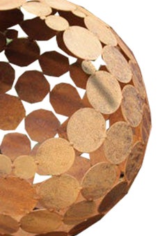 Outdoor Fire Pit - "Globe" - iron oxide - tall height