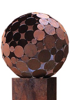 Outdoor Fire Pit - "Globe" with pedestal - 55Ø - medium height