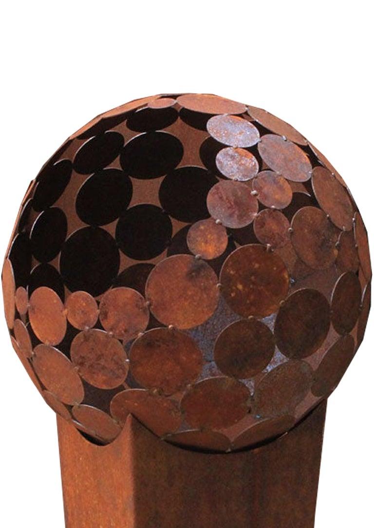 steel sphere fire pit