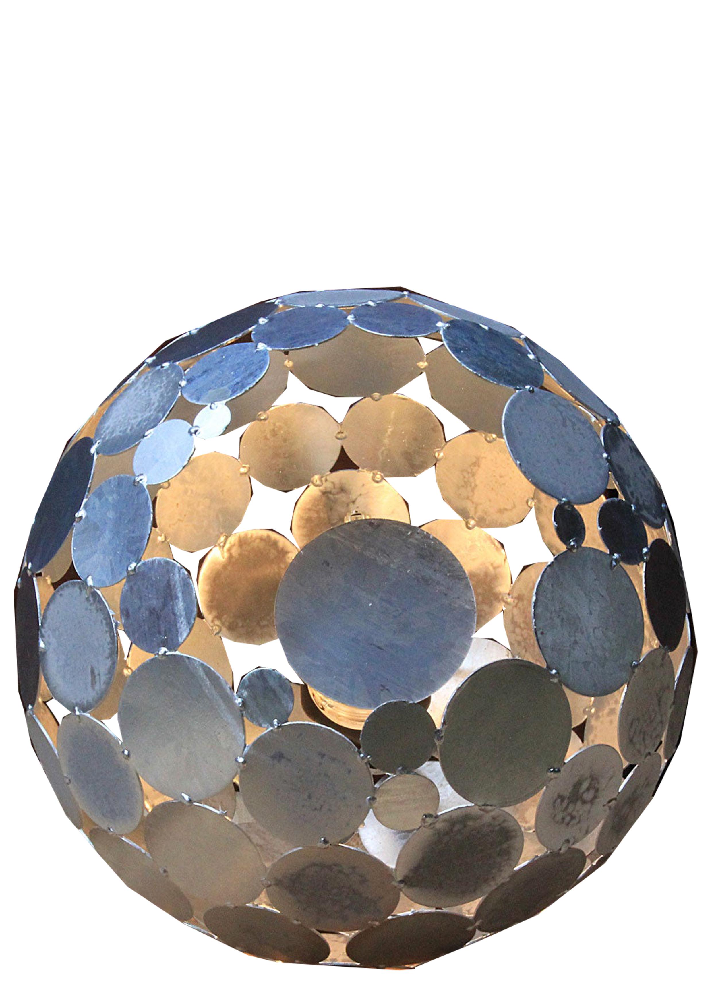 Outdoor Lamp - "Globe" - Galvanised - Medium - Art by Stefan Traloc