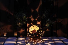 Outdoor-Lampe - "Globe" Eisenoxid - Gartendekoration - 55cm