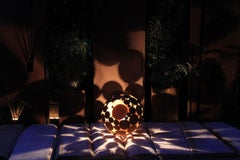 Outdoor Lamp - "Globe" iron oxide - outdoor ornament - 40cm