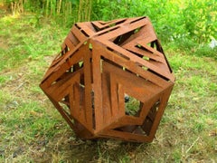 Outdoor Lamp - "Ikosaeder" - contemporary indoor and garden ornament - small