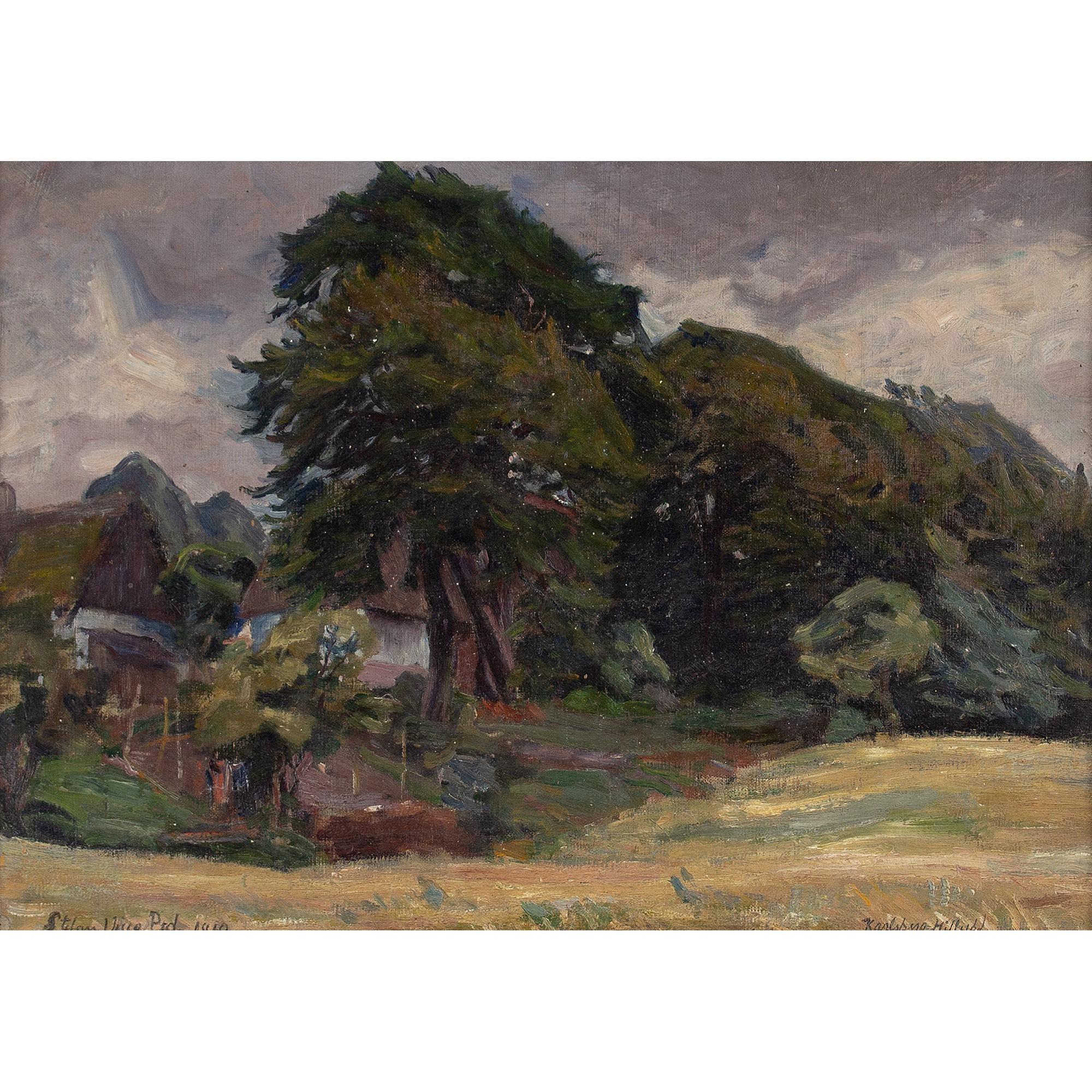 Stefan Viggo Pedersen, Vue de Karlsberg, Hillerød, peinture à l'huile en vente 1