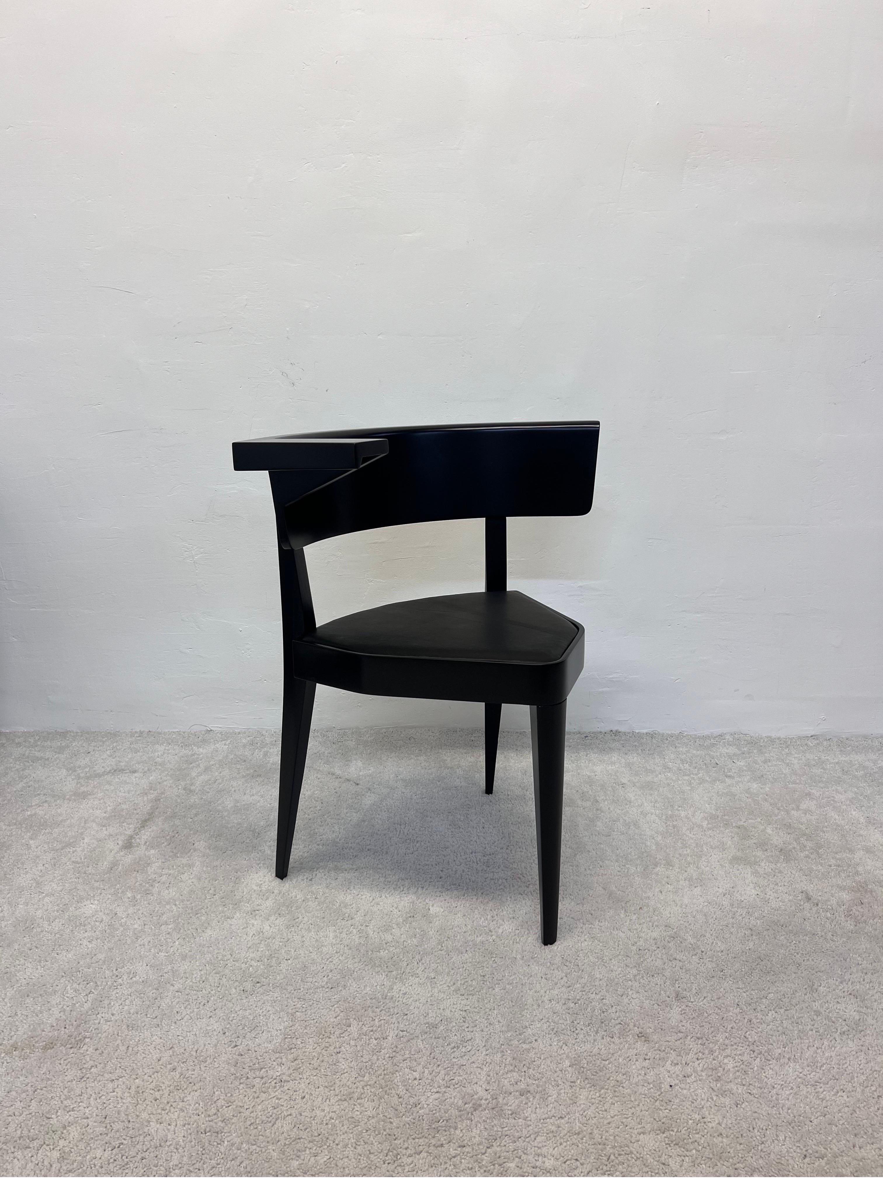 Post-Modern Stefan Wewerka B1 Leather Side Chair for Tecta For Sale