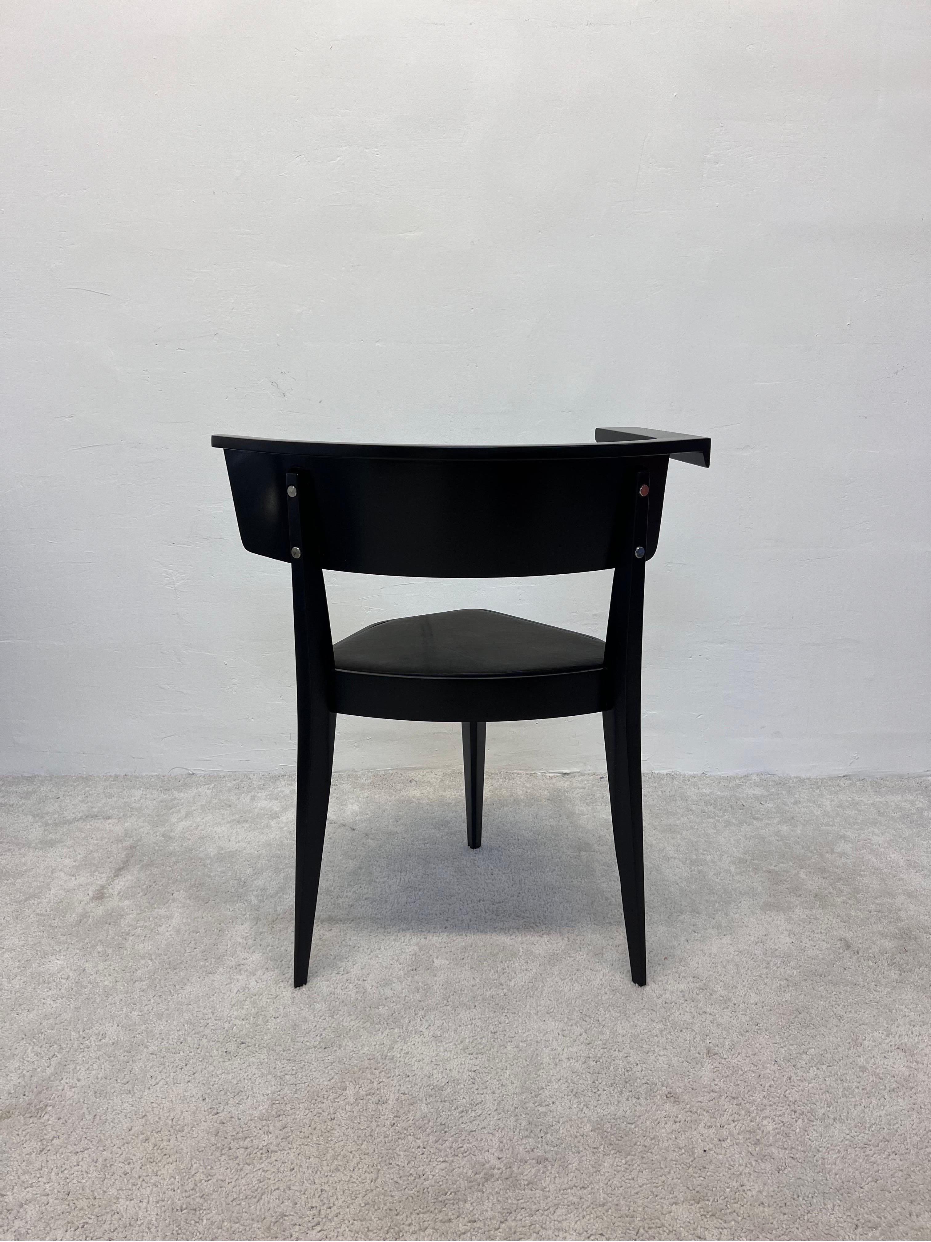 Stefan Wewerka B1 Leather Side Chair for Tecta In Excellent Condition For Sale In Miami, FL