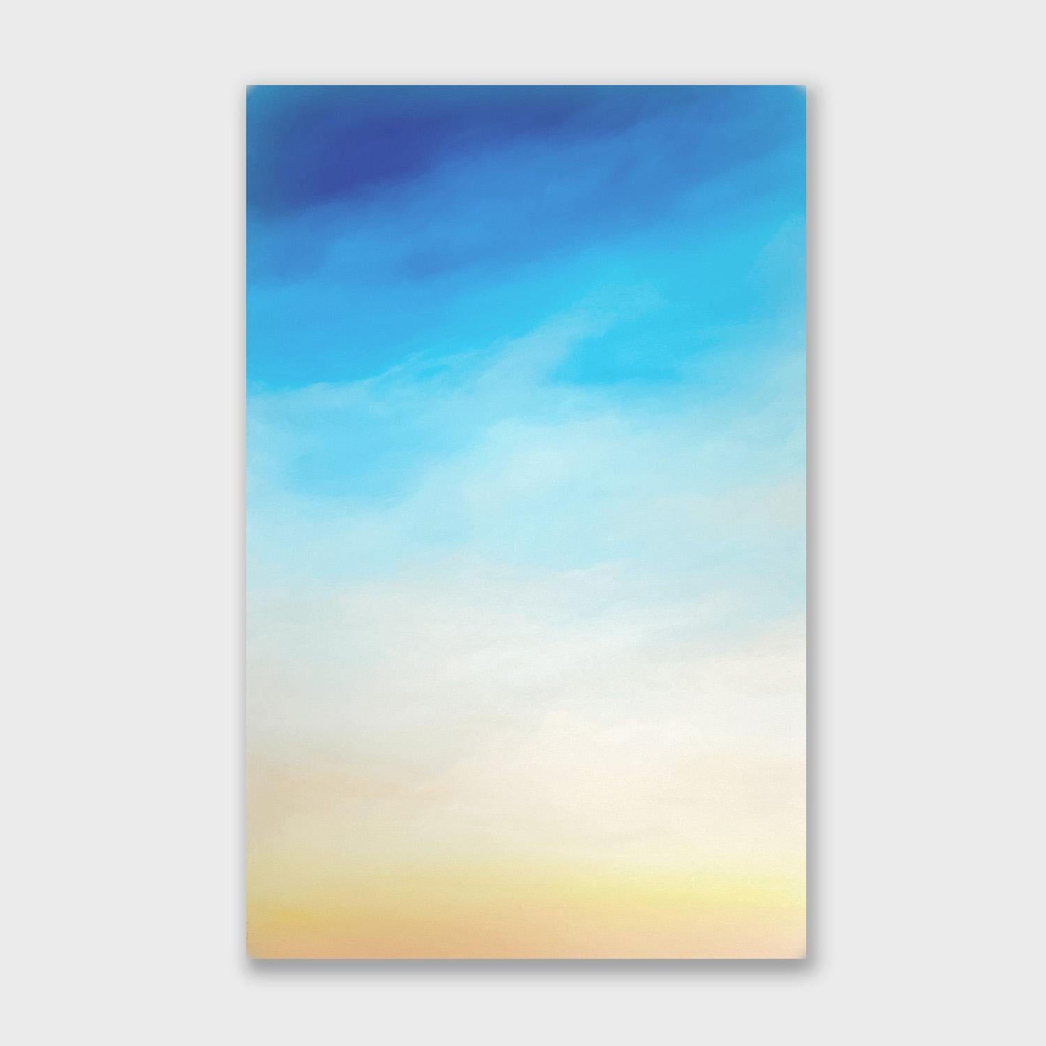 Abstract Painting de Stefanie Bales - Un cuadro abstracto acrílico sobre lienzo, "Por encima de la Tierra"