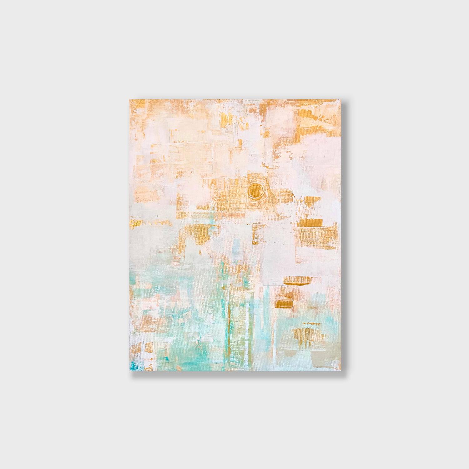 Stefanie Bales Abstract Painting - An Abstract Acrylic on Canvas Painting, "Moonsun"