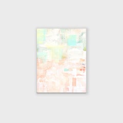 Une peinture abstraite à l'acrylique sur toile, « Verre de mer »