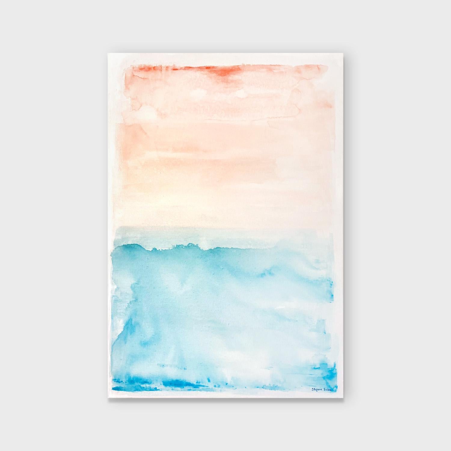 An Abstract Acrylic on Canvas Seascape, 