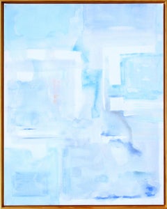 Un quadro impressionista astratto in acrilico su tela, "Risonanza".