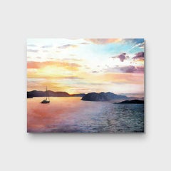 An Impressionist Acrylic & Mixed Media on Canvas Painting, "Dream Cave"
