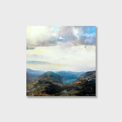 Impressionistisches Gemälde in Acryl und Mischtechnik auf Leinwand, „Neverland“, Gemälde