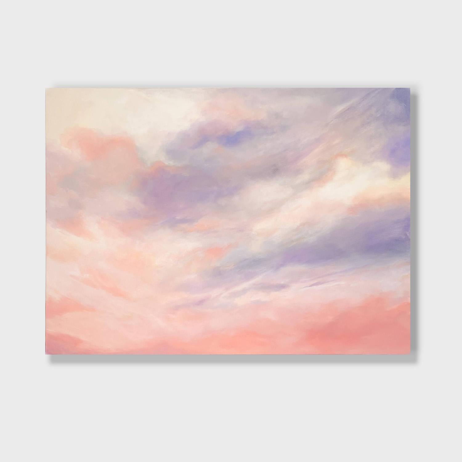 Stefanie Bales Abstract Painting - An Impressionist Acrylic on Canvas Painting, "Cloud Dreams"
