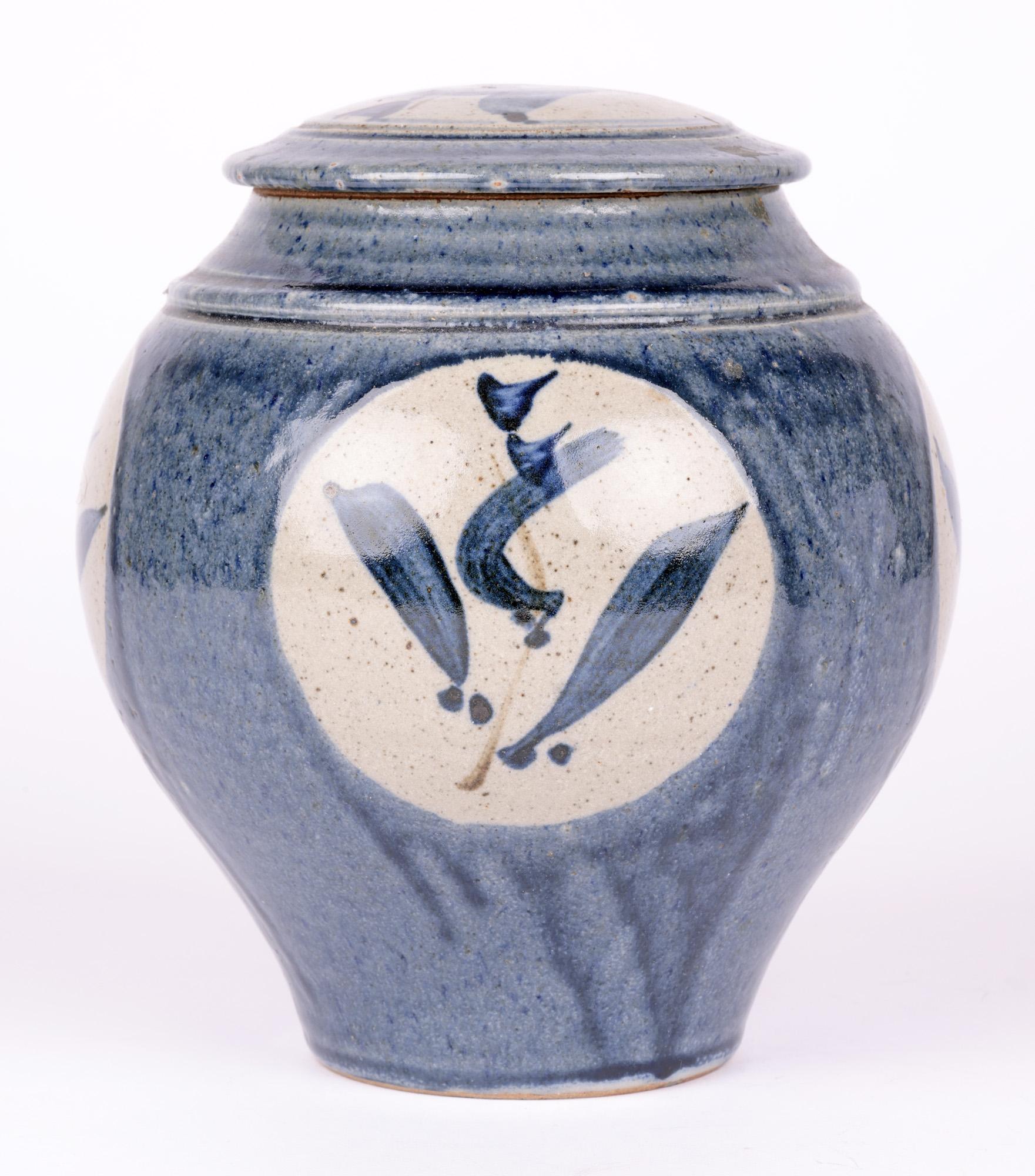 Stefanie Newton Cornish Large Impressive Studio Pottery Lidded Jar 1