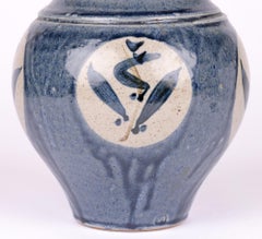 Stefanie Newton Cornish Large Impressive Studio Pottery Lidded Jar