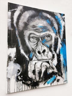 GORILLA - HOMINEDEA, Painting, Acrylic on Canvas