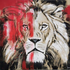 LION #22 - BIG CAT, Painting, Acrylic on Canvas