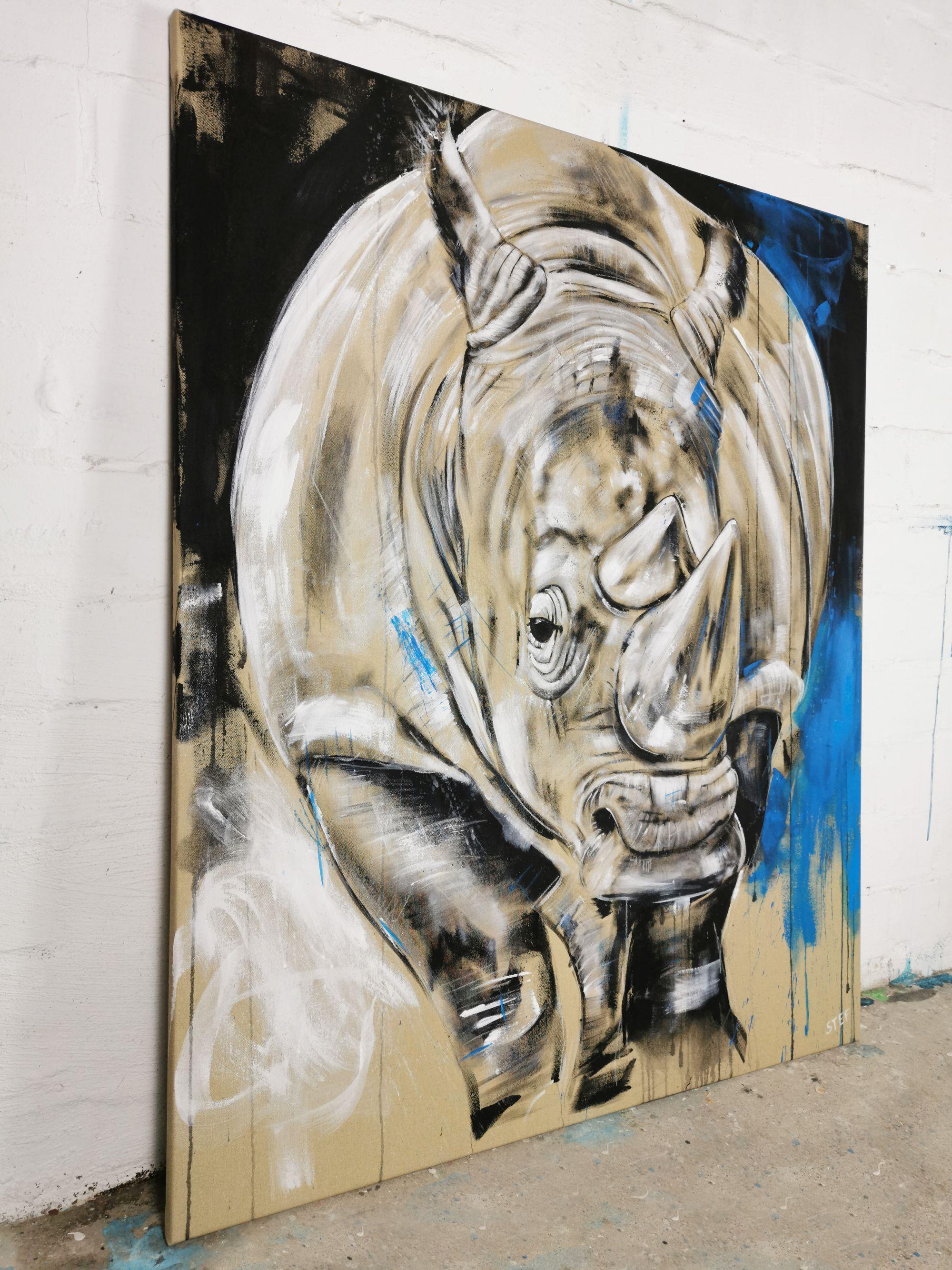 RHINO #4, Painting, Acrylic on Canvas For Sale 1