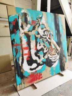 TIGER #11 - BIG CAT, Painting, Acrylic on Canvas