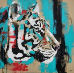 TIGER #11 - BIG CAT, Painting, Acrylic on Canvas