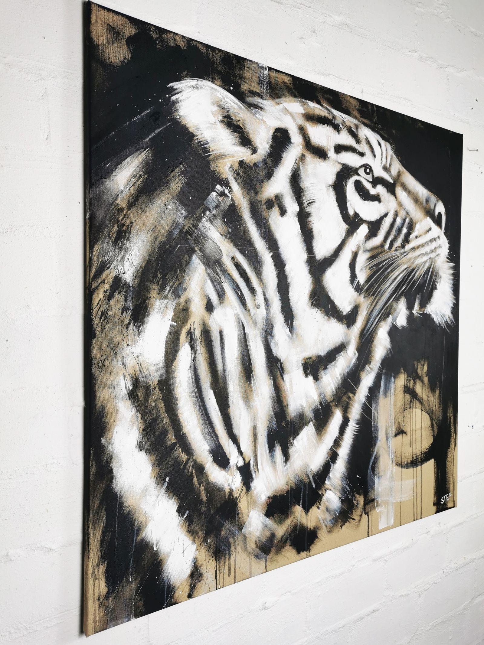 cat painted like tiger
