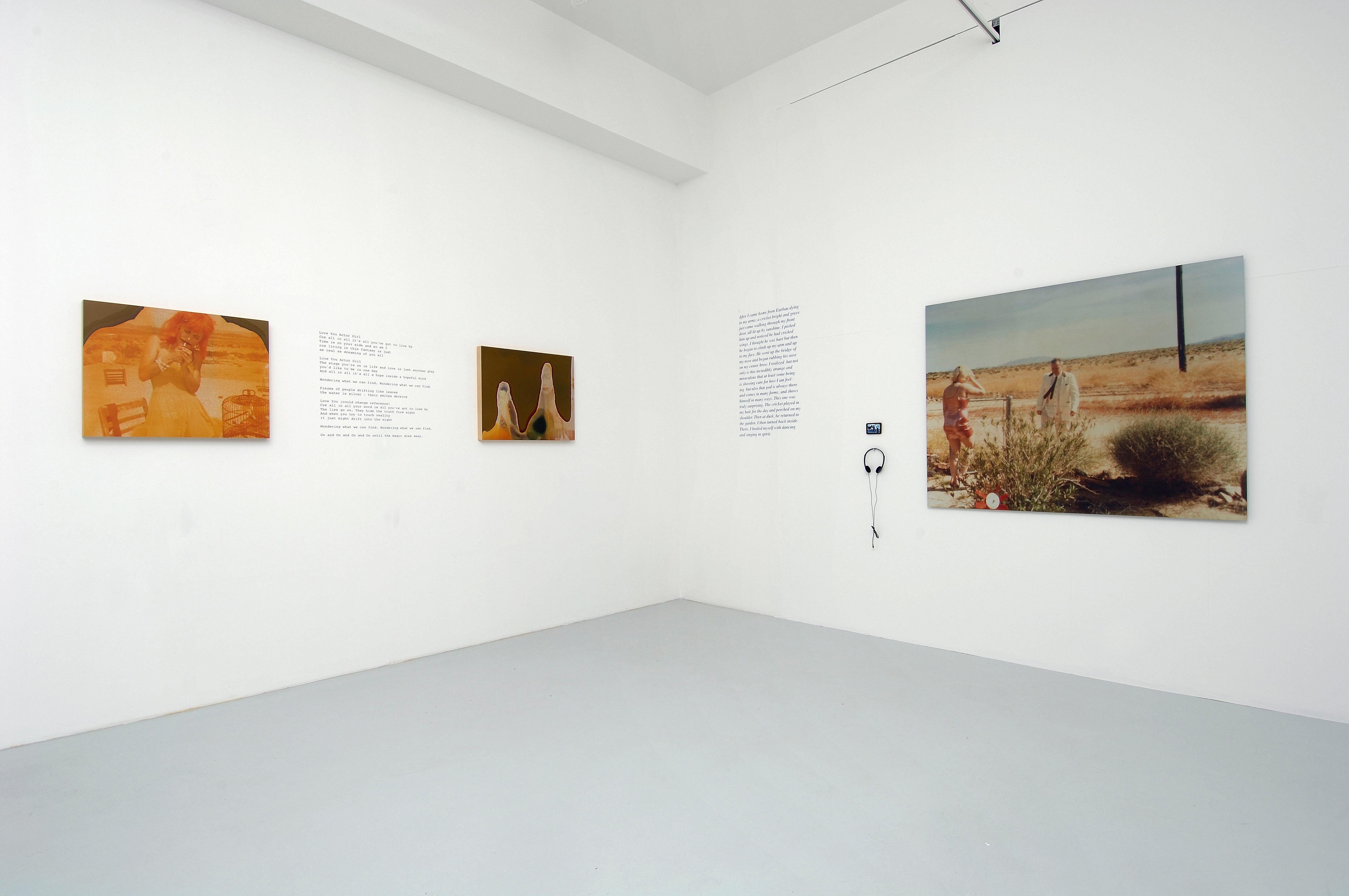 Wonder Valley (29 Palms, Kalifornien) 
Die Installation wurde von Stefanie Schneider durchgeführt.
Abmessungen: 250x400cm

Video von Camille Waldorf.
Song, geschrieben und performiert von Camille Waldorf.
Text, Lied und Video enthalten. 

Foto mit