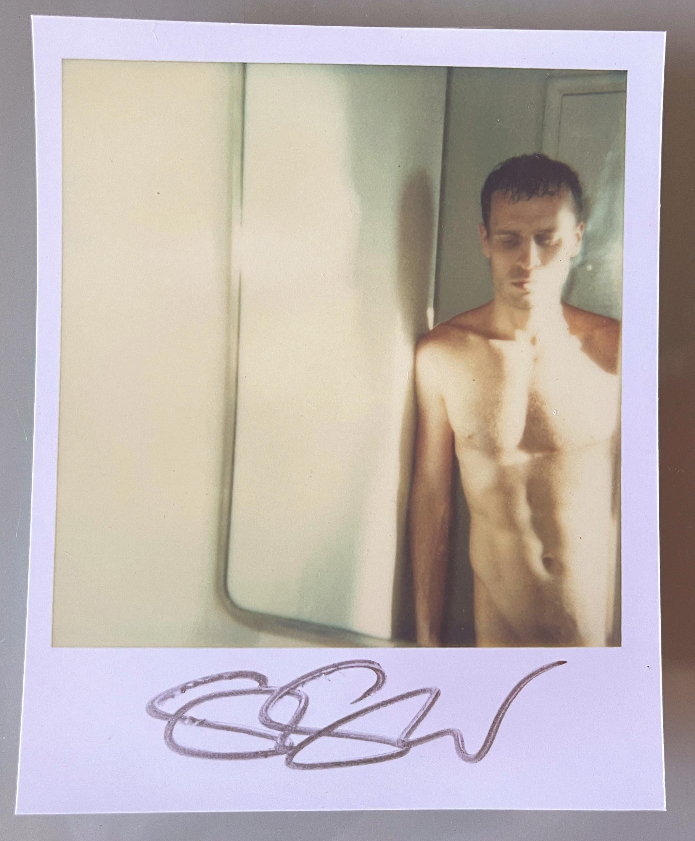 1 Stefanie Schneider Mini 'Male Nude' - 1999 - 

signed in front, not mounted. 
1 Digital Color Photographs based on a Polaroid. 

Polaroid sized open Editions 1999-2016
10.7 x 8.8cm (Image 7.9x7.7cm) each.

Stefanie Schneider interviewed for the