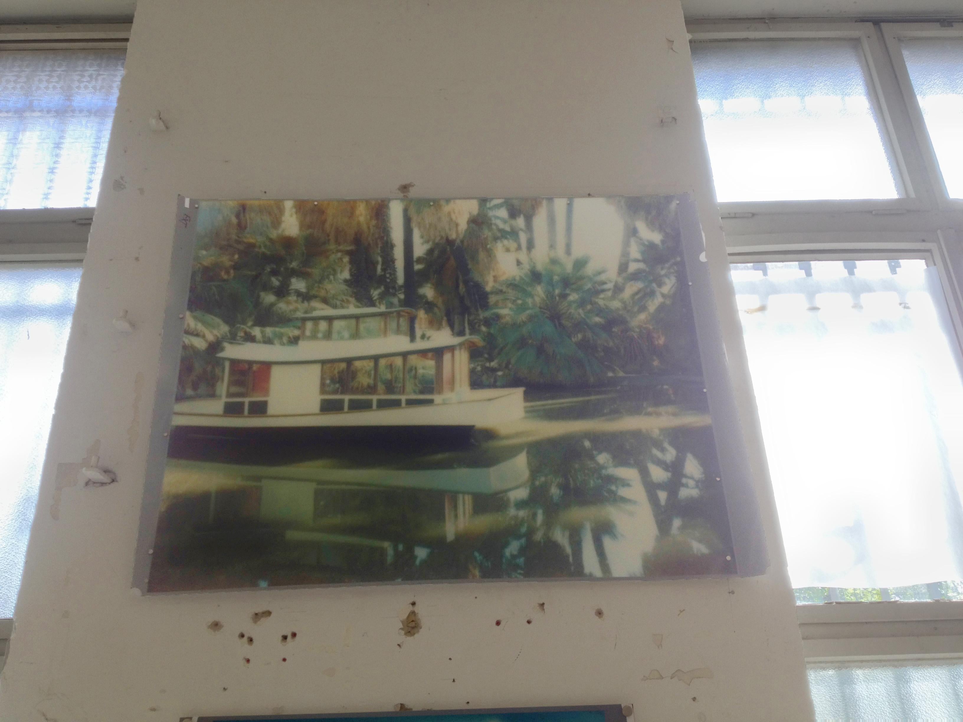 29 Palms Oasis (29 Palmen, Kalifornien) – Polaroid, analog, Vintage, Zeitgenössisch, Farbe – Photograph von Stefanie Schneider