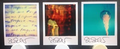 3 Stefanie Schneider Polaroid sized unlimited Minis 'Stay' - signed - triptych