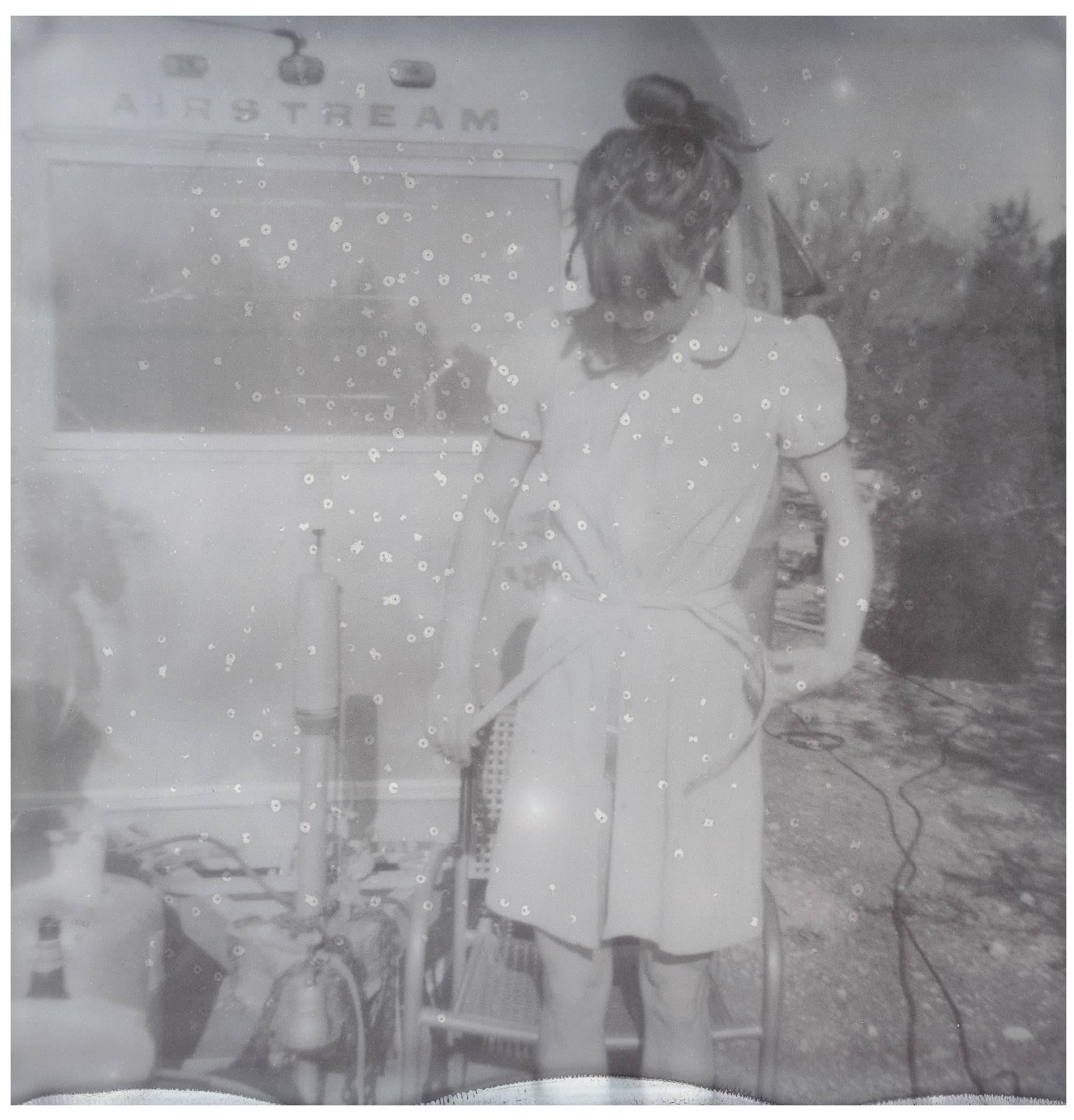 Stefanie Schneider Black and White Photograph - Alphabet Soup - 21st Century, Polaroid, Women, Photography, Contemporary