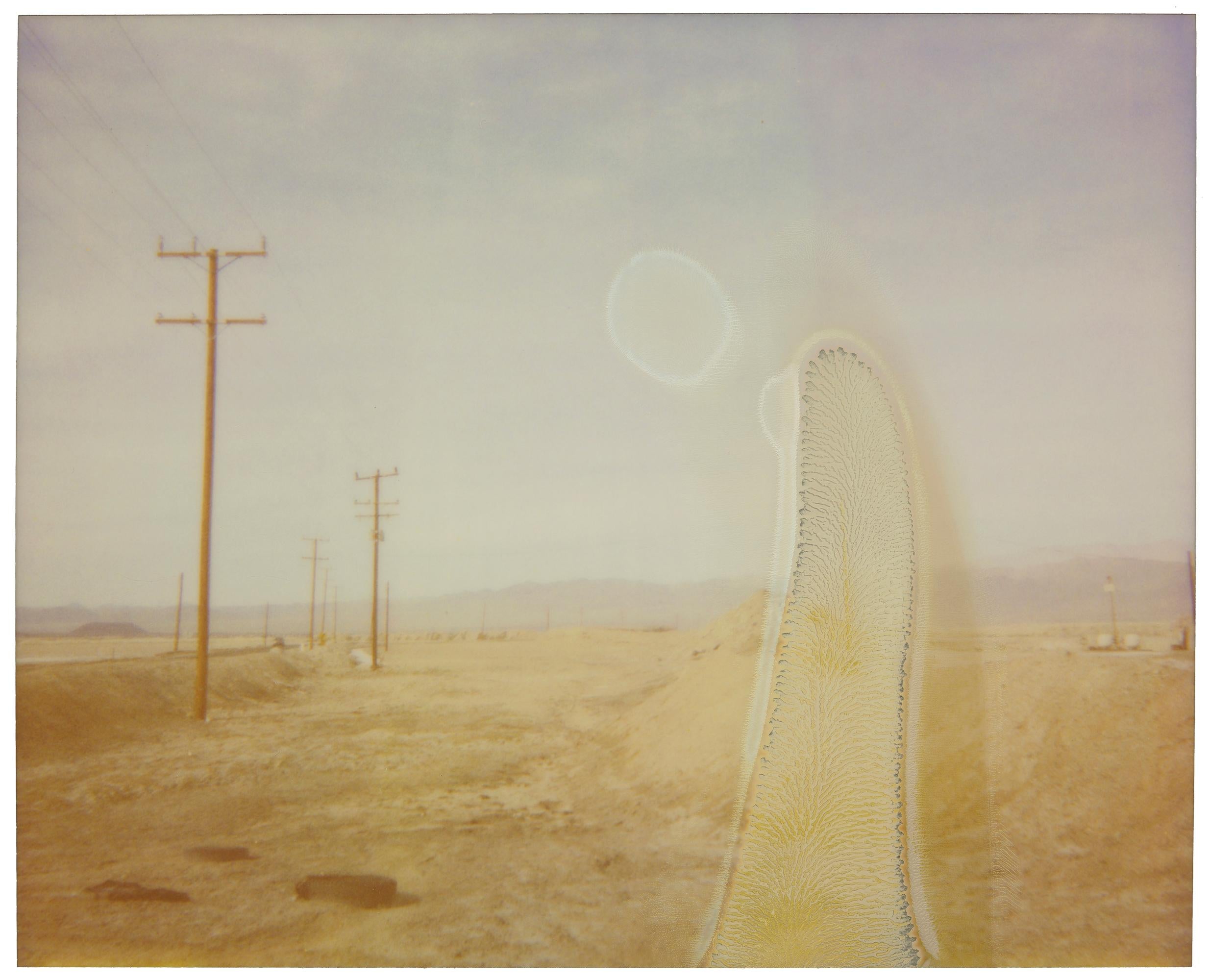 Stefanie Schneider Color Photograph - Amboy Salt Flats (California Badlands) - Contemporary, Polaroid, Landscape