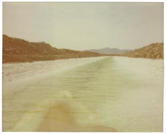 Amboy Salt Flats (California Badlands) - Contemporary, Polaroid, Landscape