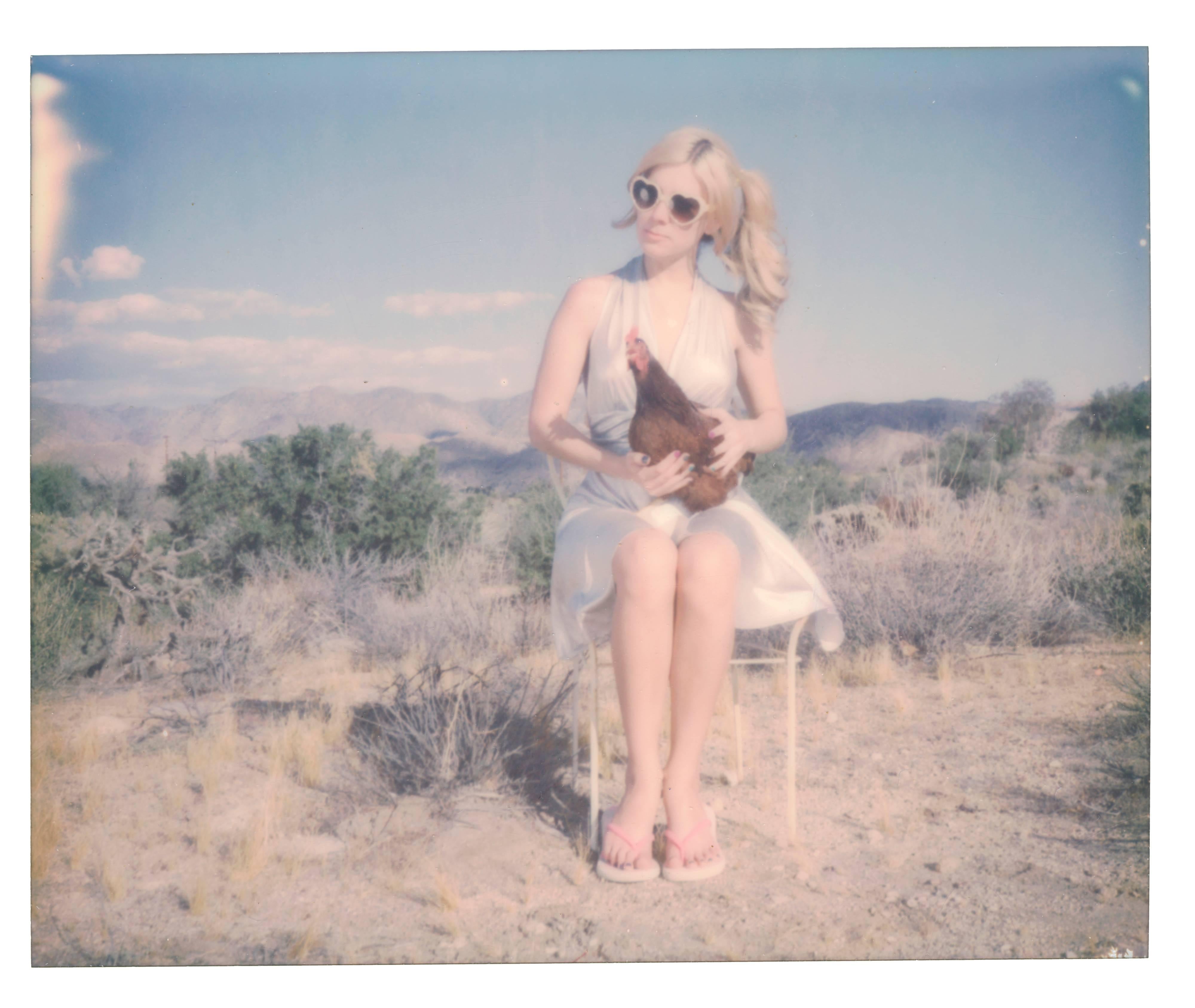 Stefanie Schneider Color Photograph - Angel and Charlie Brown (Chicks and Chicks and sometimes Cocks) - Polaroid