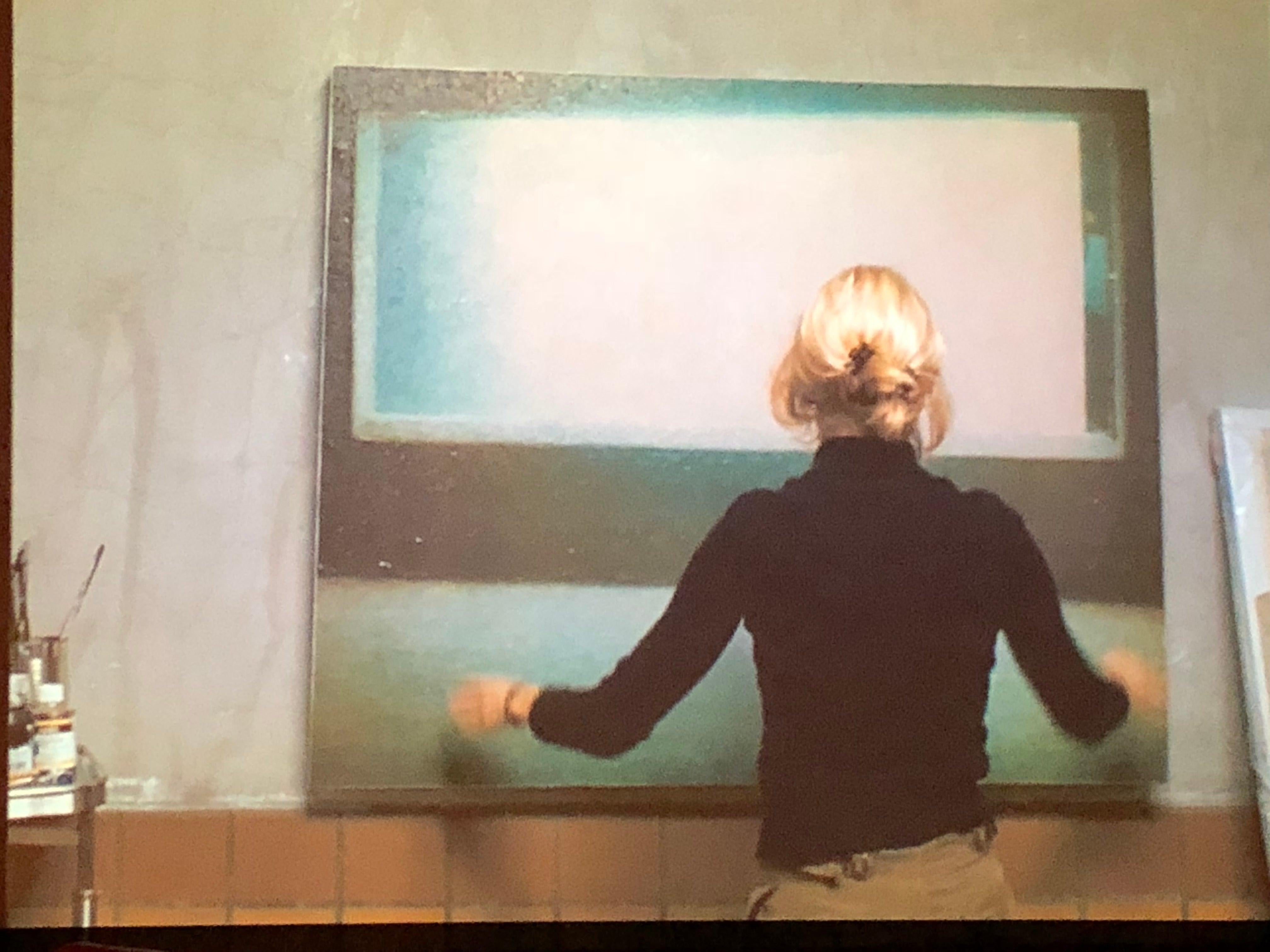 Aquairium Mind Screen (Stay) – Polaroid, analog, zeitgenössisch, Coney Island – Photograph von Stefanie Schneider