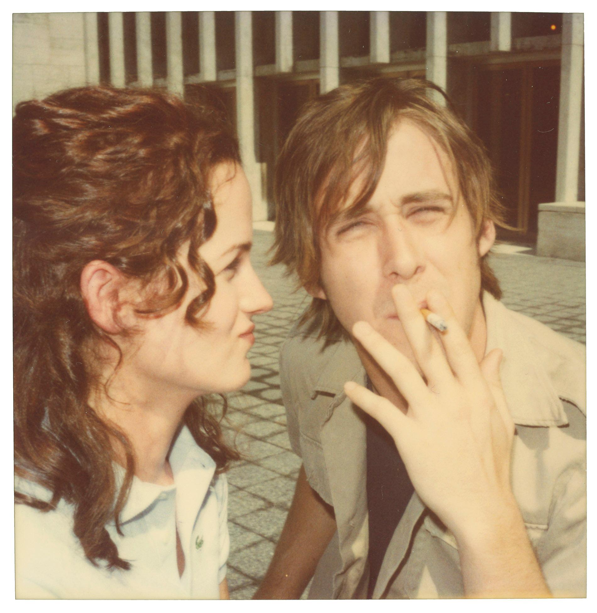 Stefanie Schneider Landscape Photograph - Athena and Henry (Stay) - with Ryan Gosling - 21st Century, Polaroid