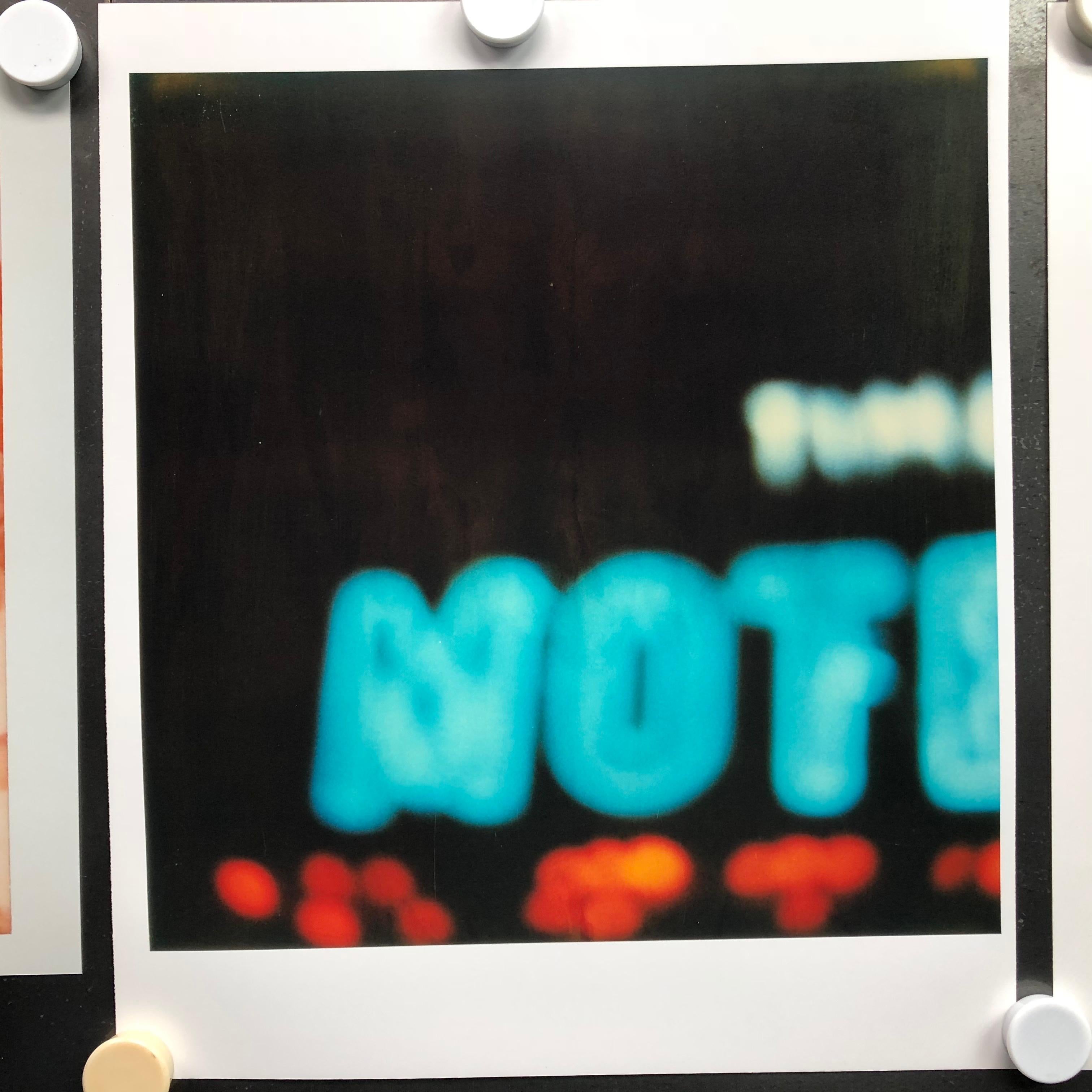 Bates Motel (The Last Picture Show) - 2005, 

78x76cm, 
Edition of 5 plus 2 Artist Proofs. 
Archival C-Print, based on the original Polaroid. 
Signature label and Certificate.
Artist inventory number: 1100. 
Not mounted.

Night on earth / Mindscreen
