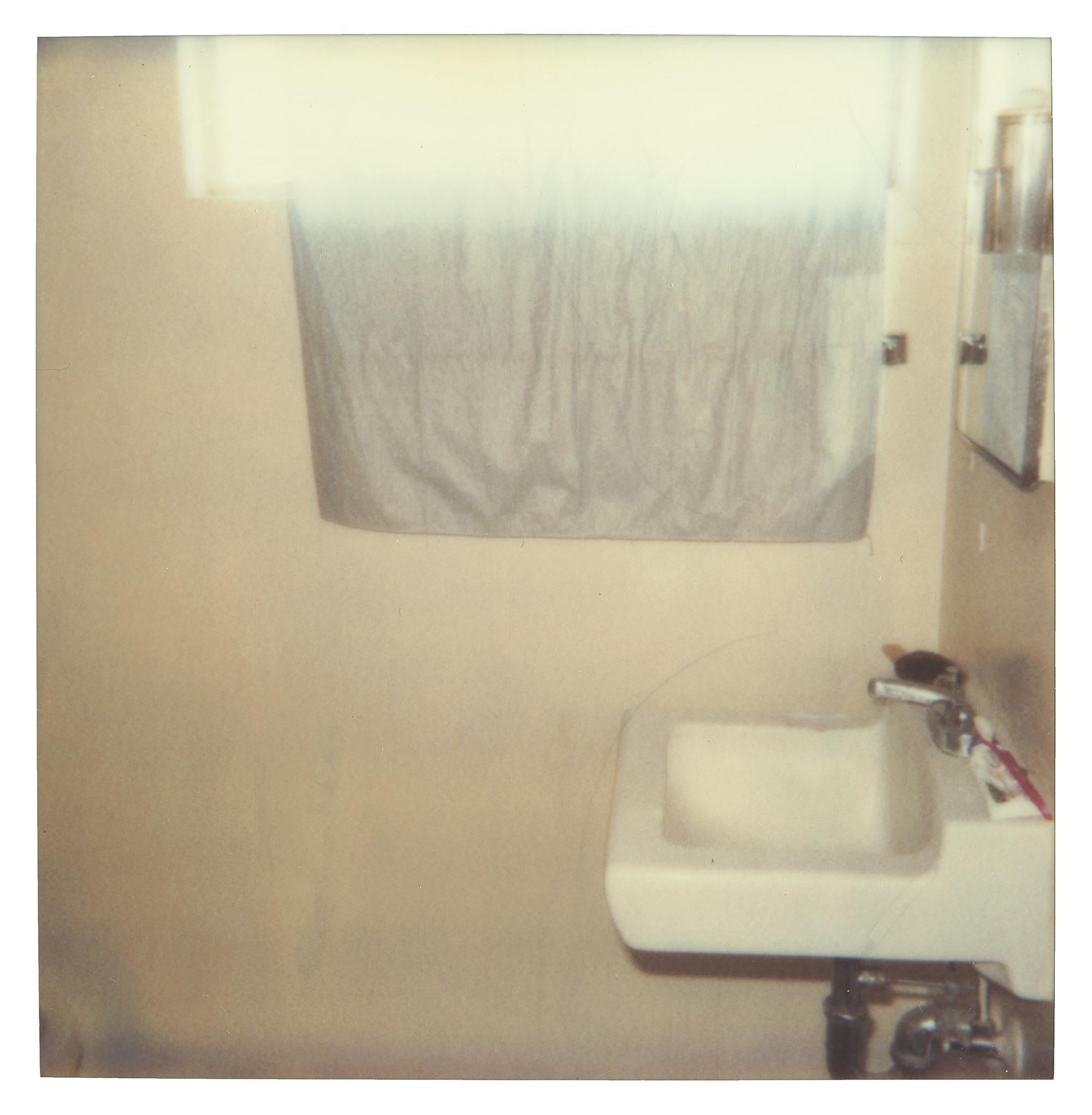 Stefanie Schneider Portrait Photograph - Bathroom (29 Palms, CA) - Polaroid, Contemporary