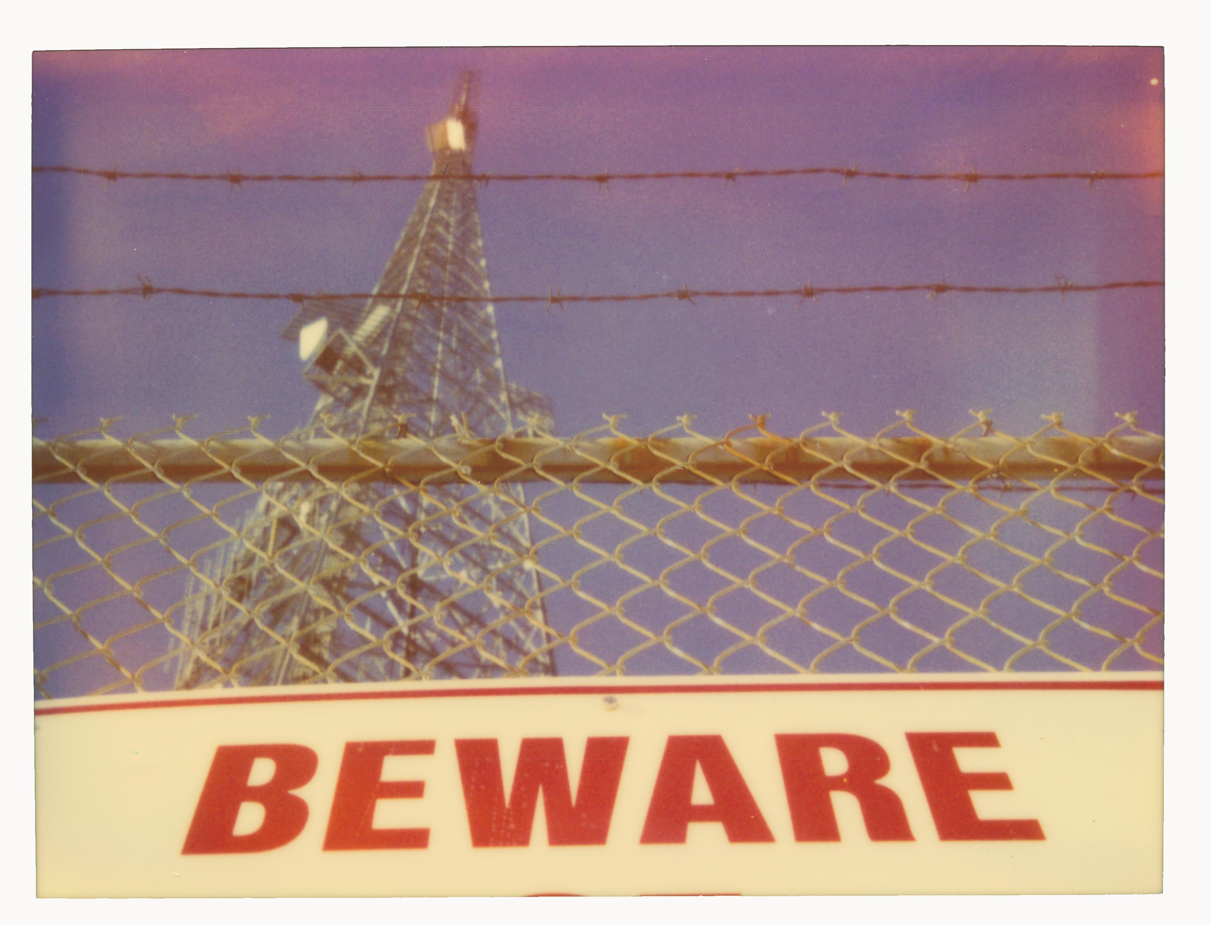 Be Aware - Wrong Way - Polaroid, analog, 21st Century - Photograph by Stefanie Schneider