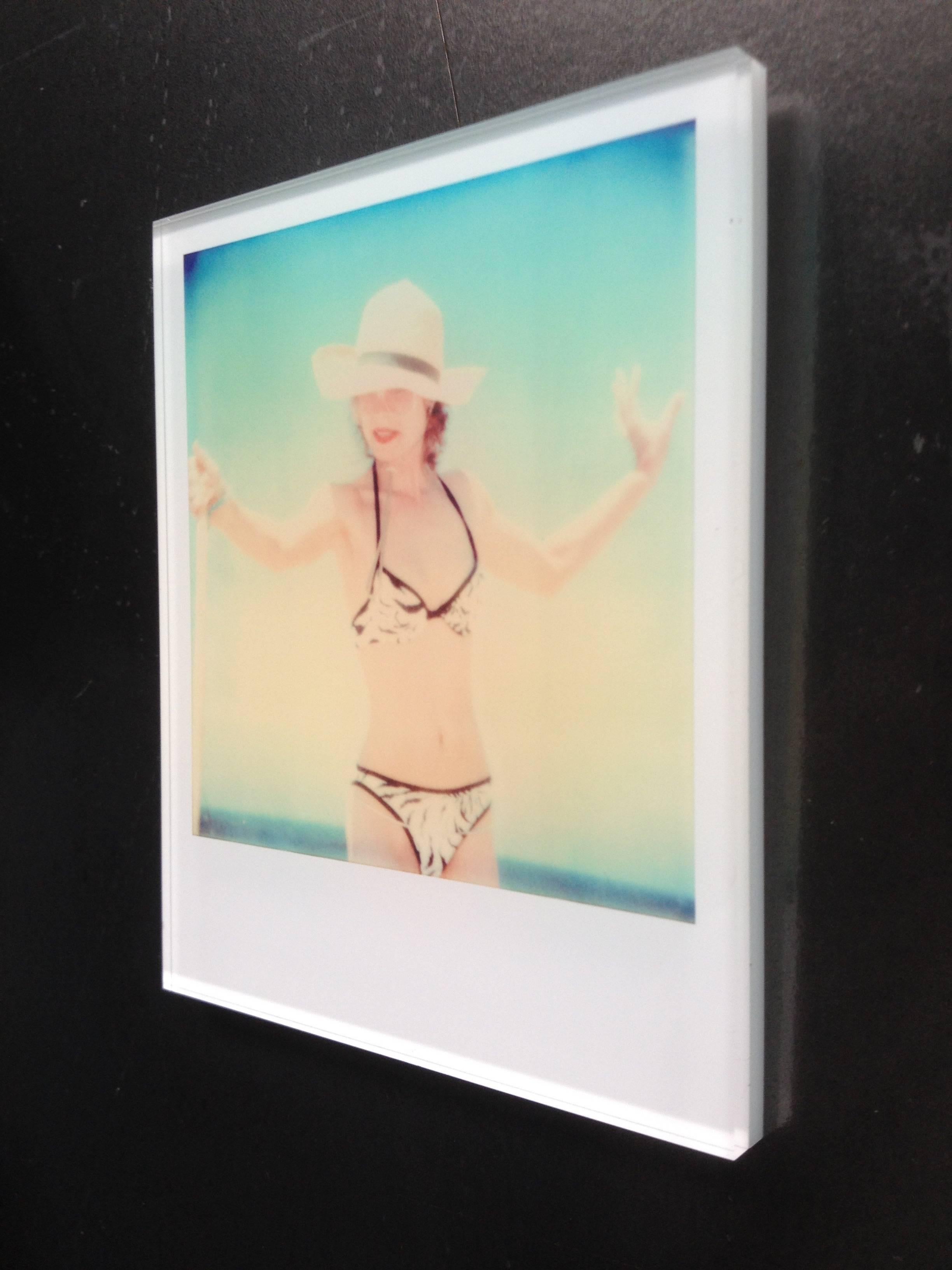Beachshoot - Contemporary, Figurative, Polaroid, Photograph, expired,  - Beige Figurative Photograph by Stefanie Schneider