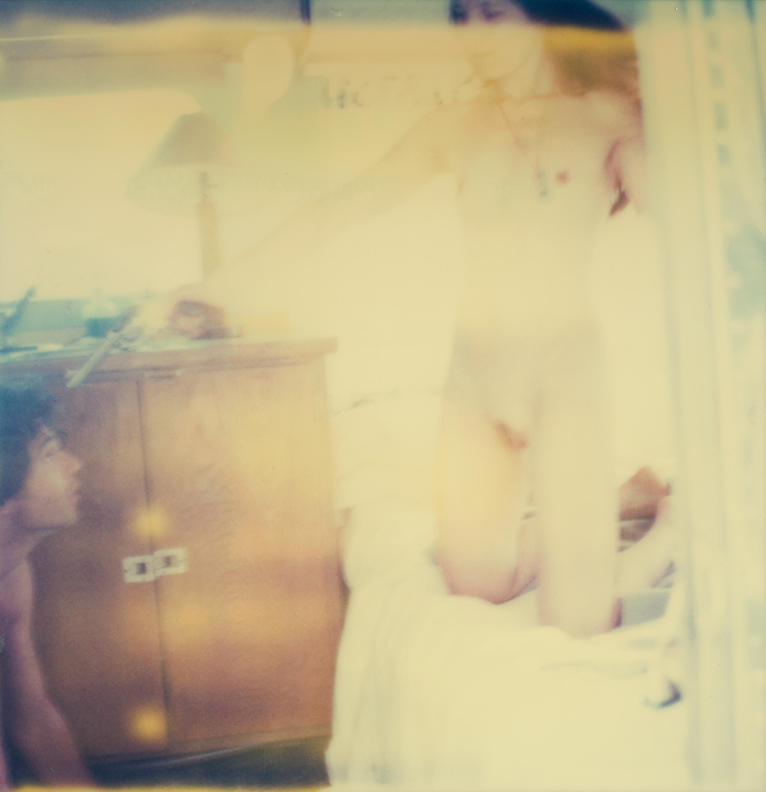 Bells Ringing (Sidewinder) - Polaroid, Contemporary, Man, Women, Love - Beige Color Photograph by Stefanie Schneider